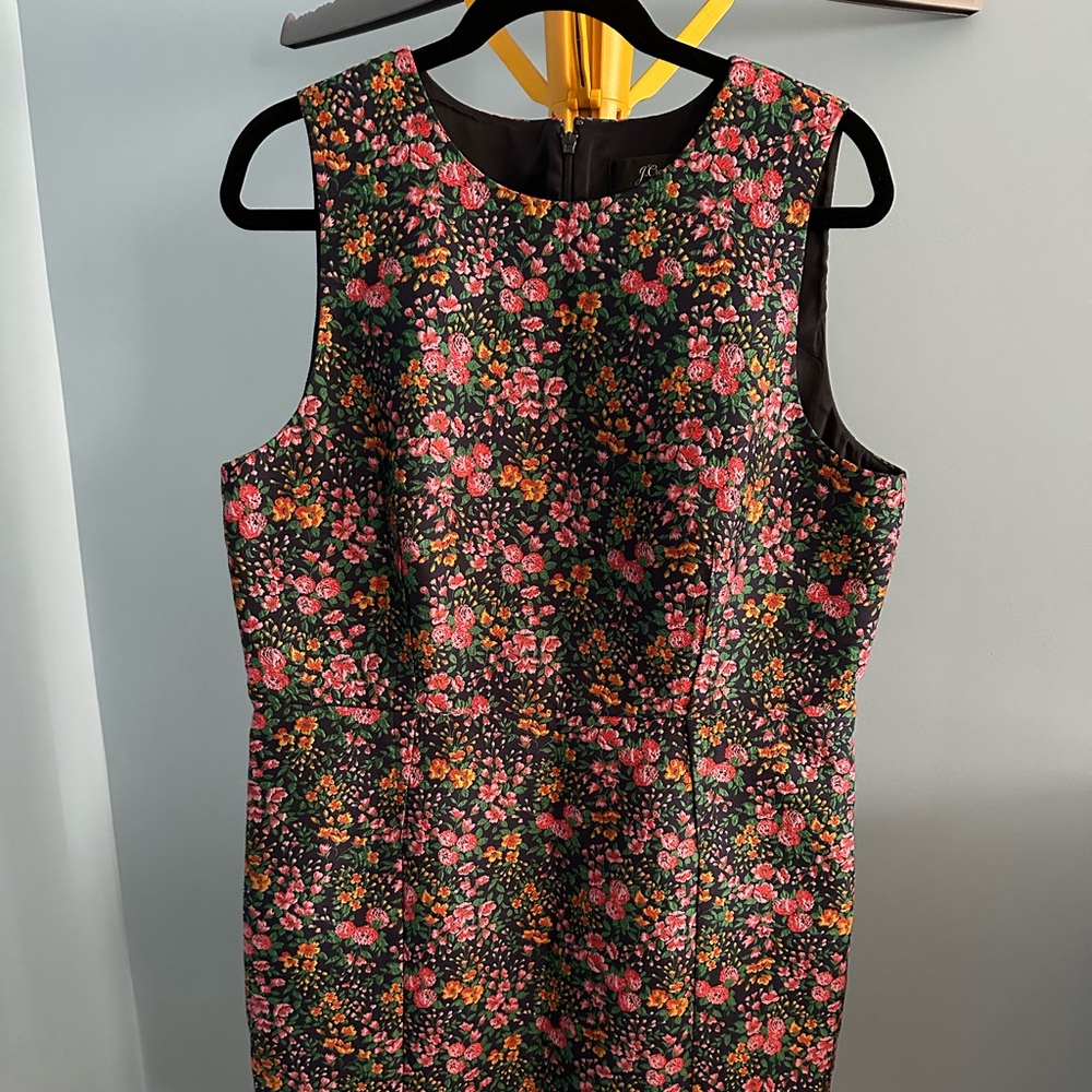 Fully lined, flower, J Crew Dress - Picture 1 of 4